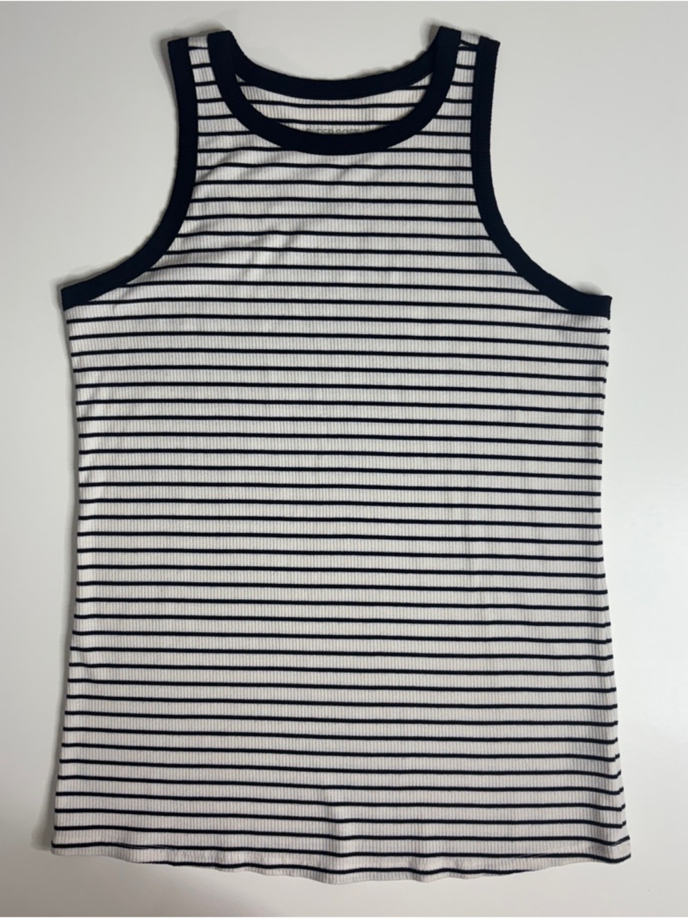 Torrid Super Soft Rib Knit Striped Tank Size 3X Navy White Casual Basic
